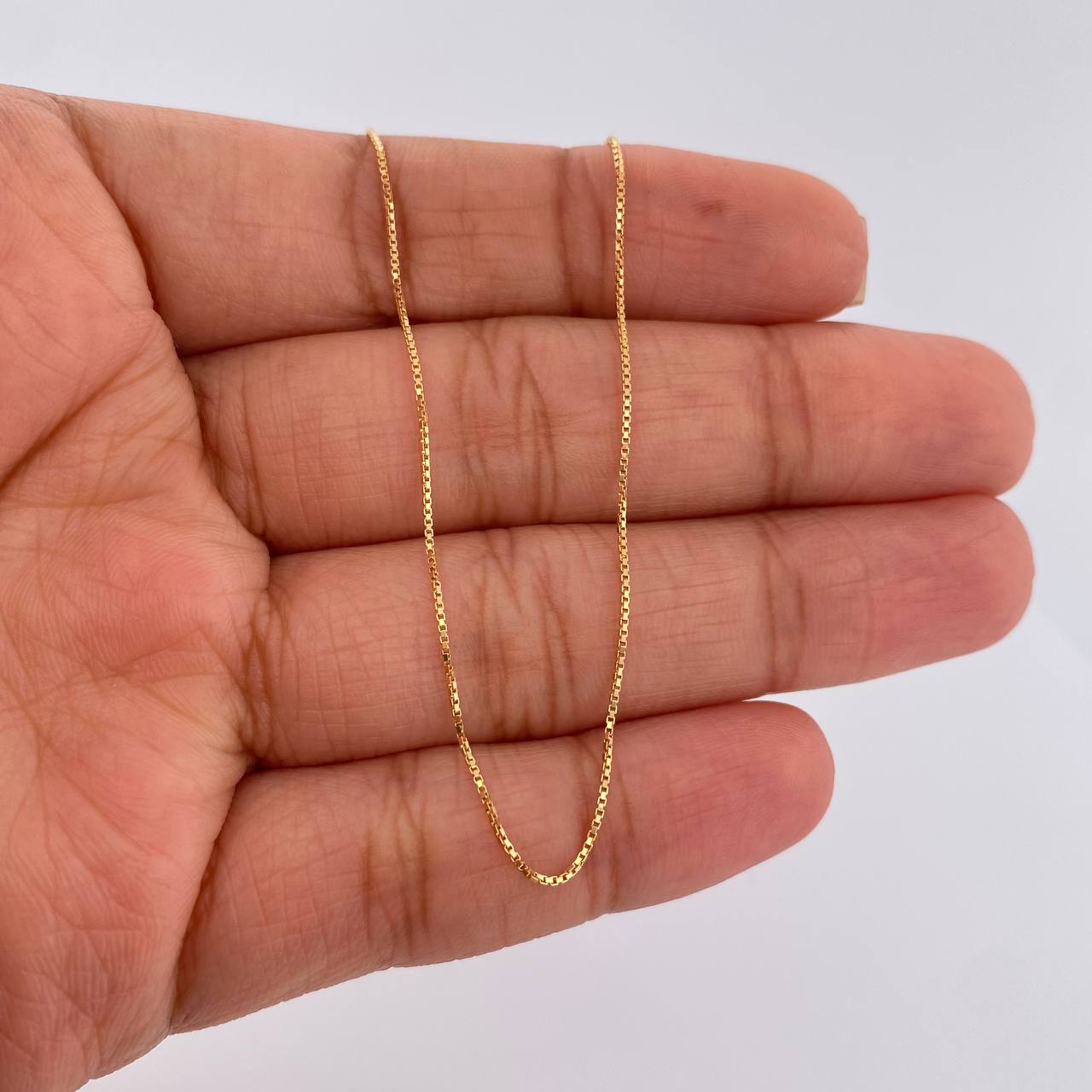 Cadena Veneciana 1.6gr / 45.3cm / 1mm Oro Amarillo +3 $