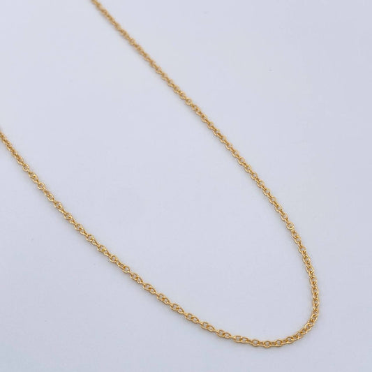 Cadena Aro Seguido 1.3gr / 45.5cm / 0.9mm Oro Amarillo +3 18K $