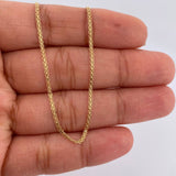 Cadena China 2.25gr / 42cm / 1.3mm Oro Amarillo +1 18K $