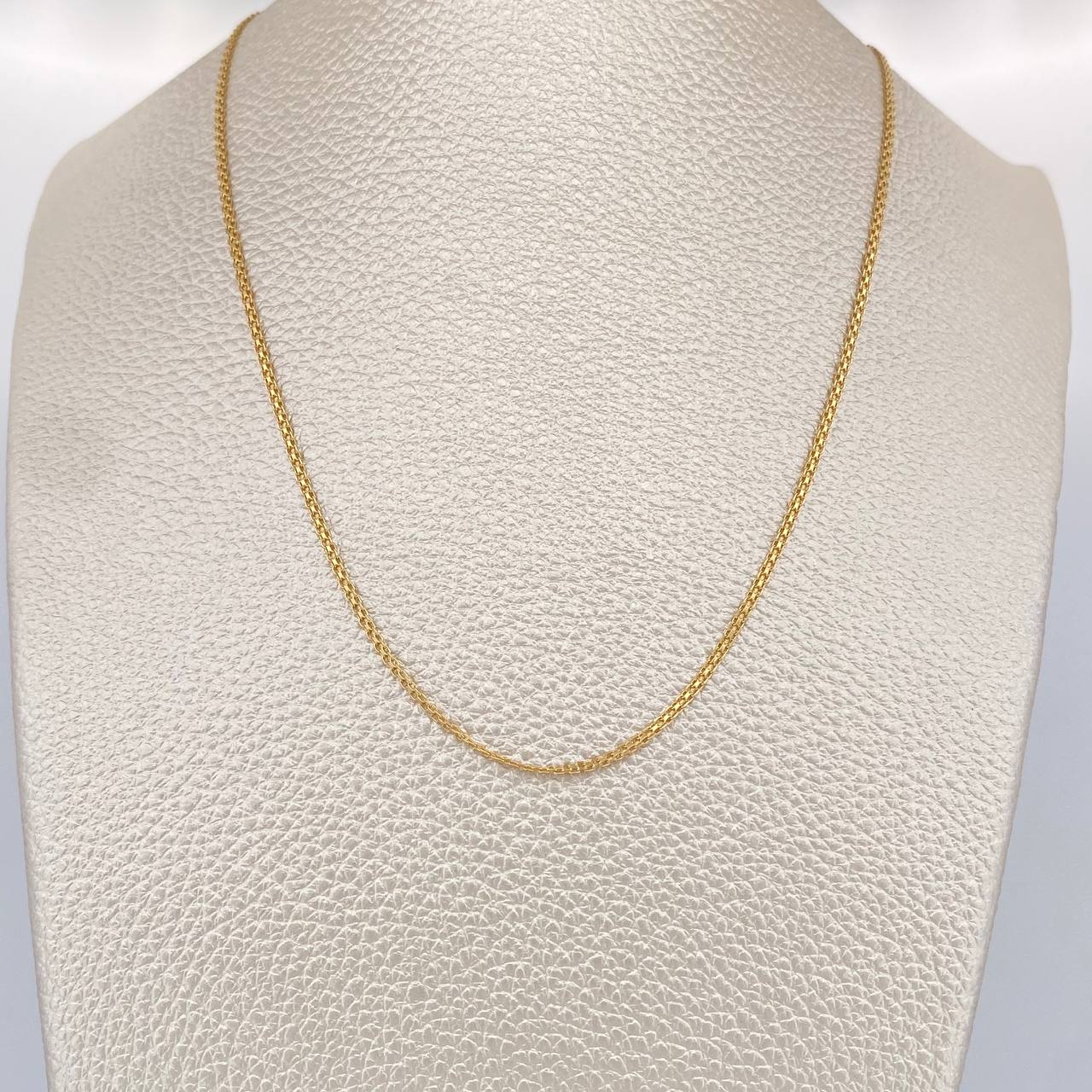 Cadena China 2.25gr / 42cm / 1.3mm Oro Amarillo +1 18K $