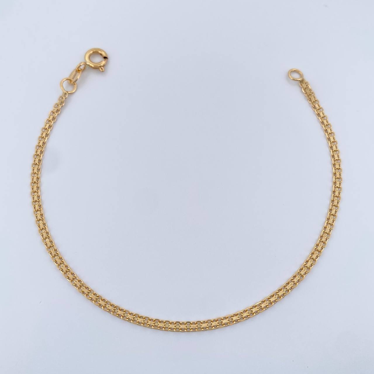 Pulso Chino 1.85gr / 18cm / 2mm Oro Amarillo +1 18K $