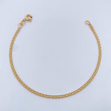 Pulso Chino 1.85gr / 18cm / 2mm Oro Amarillo +1 18K $