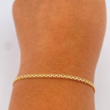 Pulso Chino 1.85gr / 18cm / 2mm Oro Amarillo +1 18K $