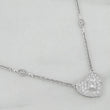 Cadena Aro Seguido Corazon Diamantes 25Pts 8.75 g / 41 cm / 1.23 mm Oro Blanco 18K