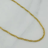 Cadena Singapur 1.55 g / 55 cm / 0.7 mm Oro Amarillo 18K