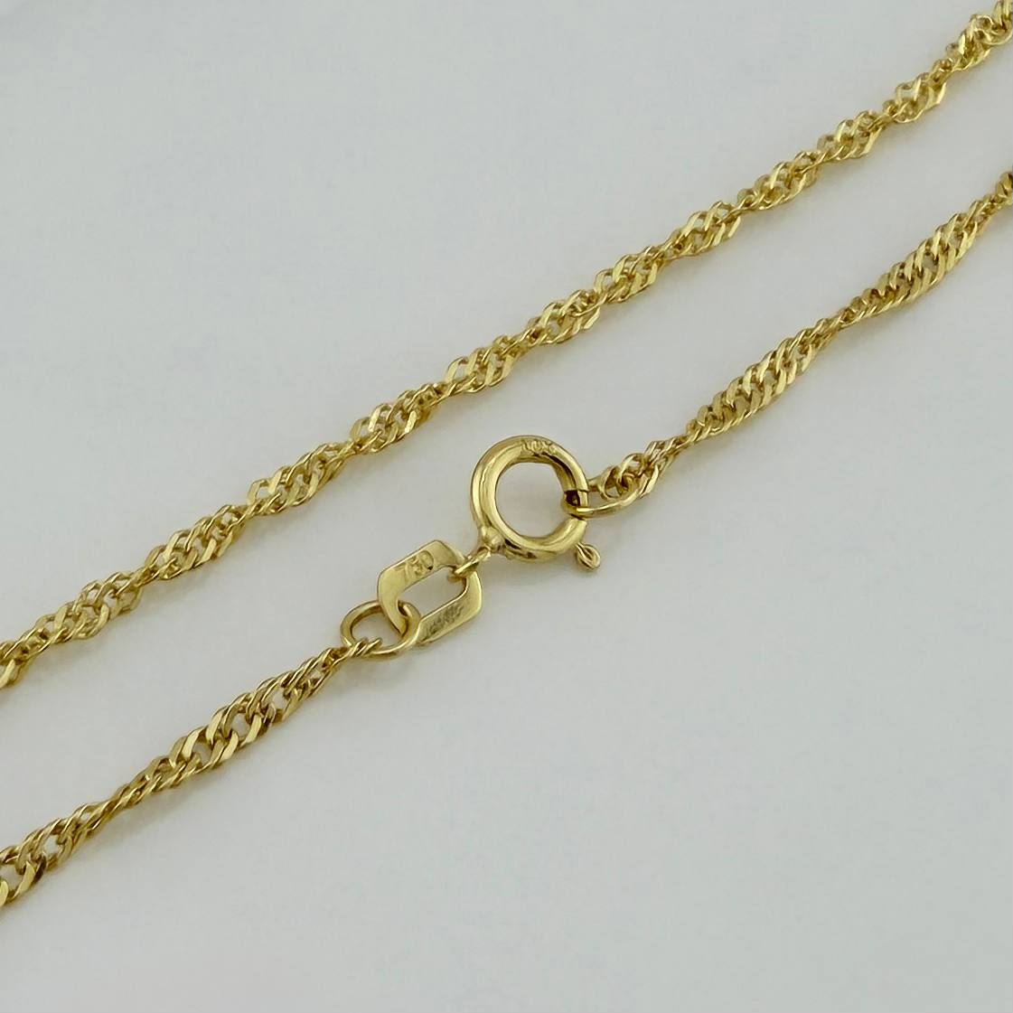 Cadena Singapur 1.55 g / 55 cm / 0.7 mm Oro Amarillo 18K