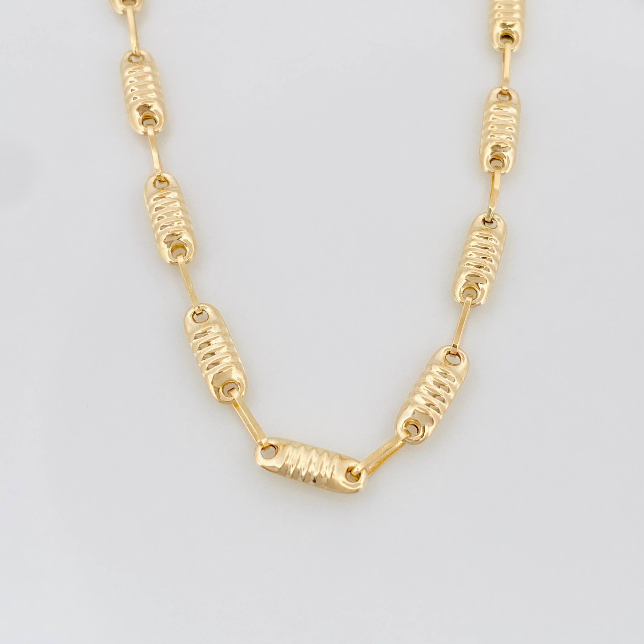 Cadena Rustica Tornillo 6.85 g / 61.5 cm / 3.2 mm Oro Amarillo 18K