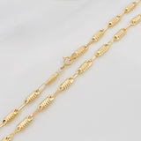 Cadena Rustica Tornillo 6.55 g / 61 cm / 3.3 mm Oro Amarillo 18K