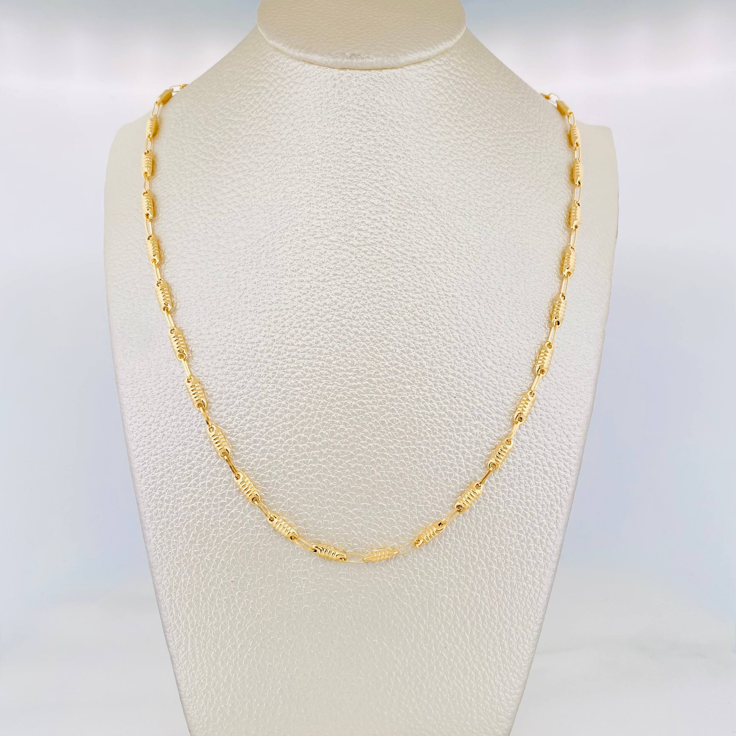 Cadena Rustica Tornillo 6.55 g / 61 cm / 3.3 mm Oro Amarillo 18K