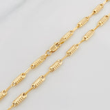 Cadena Rustica Tornillo 6.85 g / 61.5 cm / 3.2 mm Oro Amarillo 18K