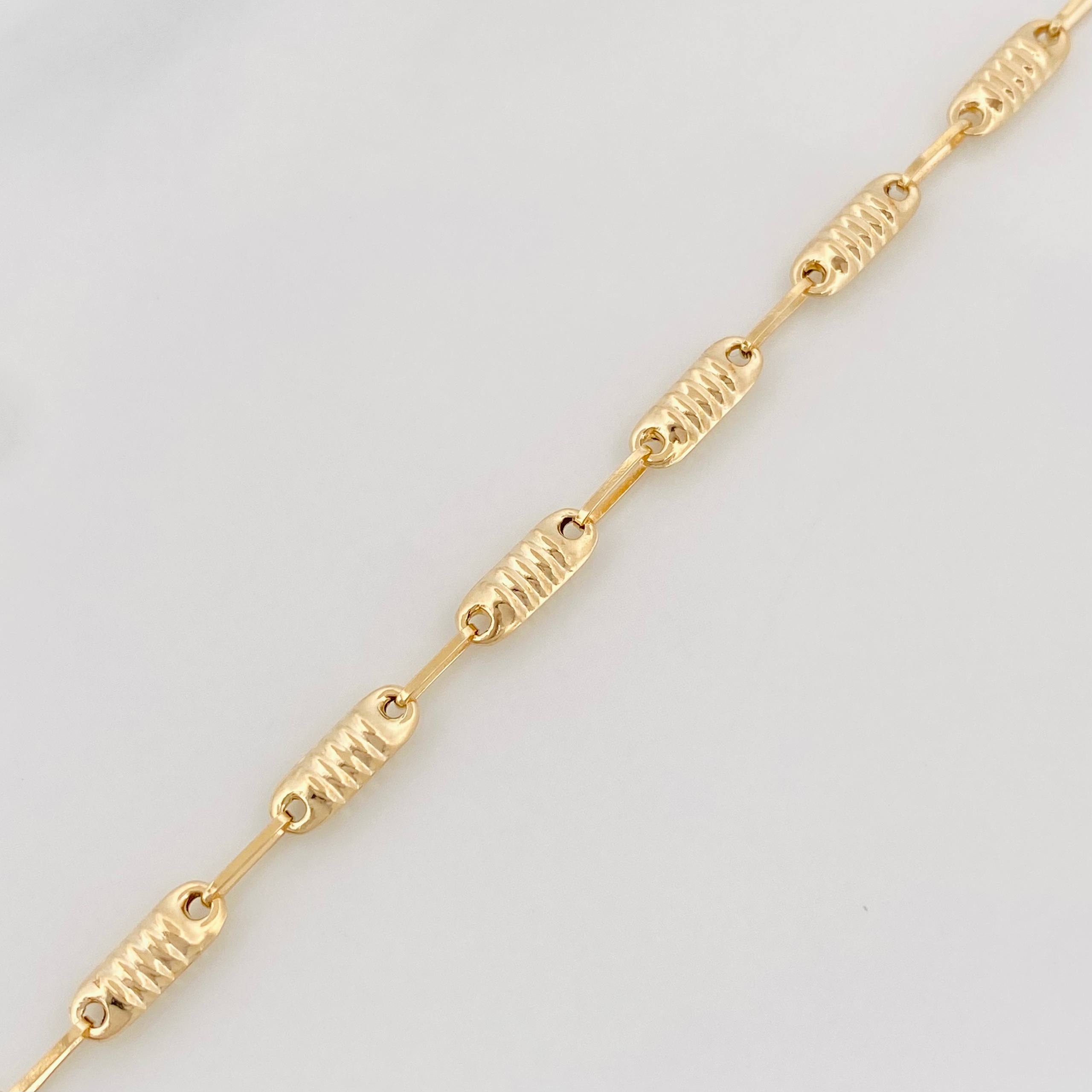 Pulso Rustico Tornillo 2.7 g / 21 cm / 3.7 mm Oro Amarillo 18K