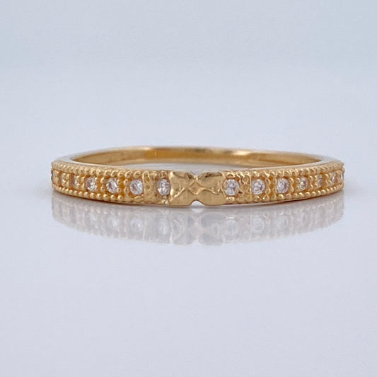 Anillo Argolla Churumbela 1.45gr / T6 / Oro Amarillo 18K $