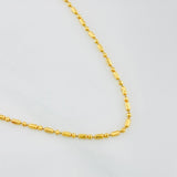 Cadena Morse 3.05g / 40cm / 1.23mm Oro Amarillo 18K