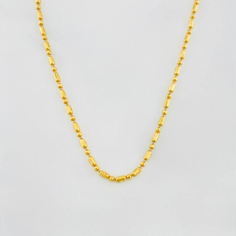 Cadena Morse 3.05g / 40cm / 1.23mm Oro Amarillo 18K