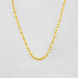 Cadena Morse 3.05g / 40cm / 1.23mm Oro Amarillo 18K