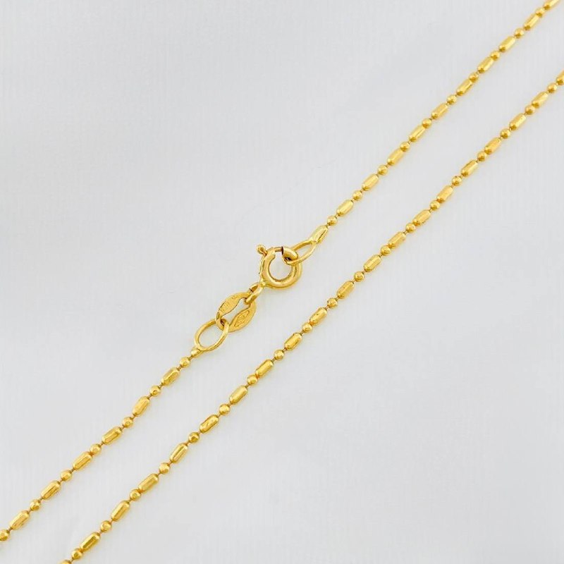 Cadena Morse 3.05g / 40cm / 1.23mm Oro Amarillo 18K