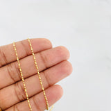 Cadena Morse 3.05g / 40cm / 1.23mm Oro Amarillo 18K