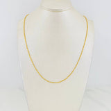 Cadena Morse 3.05g / 40cm / 1.23mm Oro Amarillo 18K