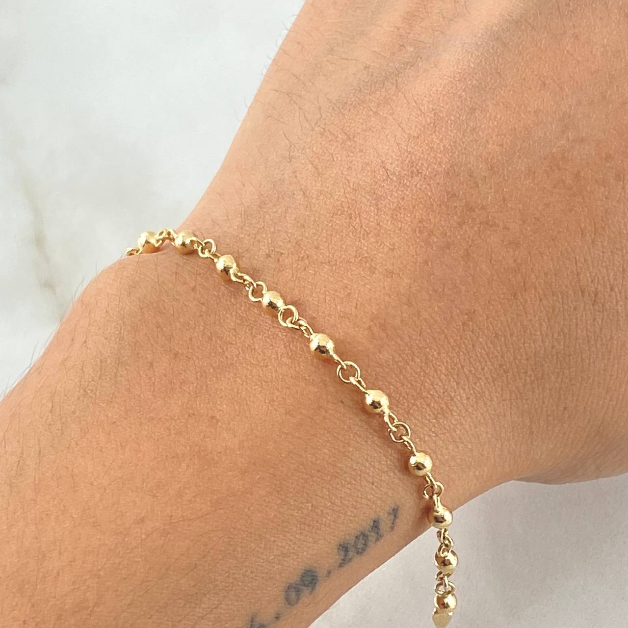 Pulso Tipo Militar 2.65gr / 20cm / Oro 18K