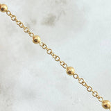 Tobillera Denario Virgen Milagrosa Cruz 5.15gr / 26cm / Oro 18K