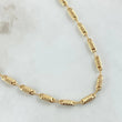 Cadena Rustica Barril Rayado 7.5gr / 60cm / Oro 18K