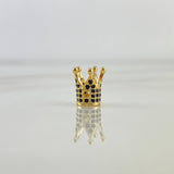 Herraje Corona 1.1gr / 0.7cm / Circones Negros Oro Amarillo