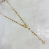 Rosario Virgen Milagrosa GC 7.1gr / 55cm / 3-4mm Oro AmarilloႣ