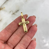 Dije Cruz Cristo 1.8gr / 3.8cm / Prismática Oro Amarillo