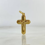 Dije Cruz Cristo 1.8gr / 3.8cm / Prismática Oro Amarillo