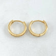Candongas Carril 1.85gr / 1.2cm / Oro 18K