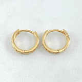 Candongas Carril 1.85gr / 1.2cm / Oro 18K