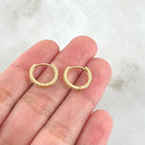 Candongas Carril 1.85gr / 1.2cm / Oro 18K