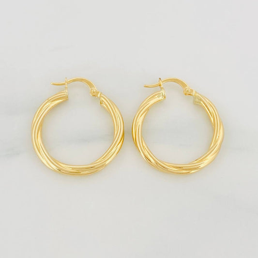 Candongas Mary 2.7g / 2.7cm Oro Amarillo 18K