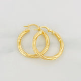Candongas Mary 2.7g / 2.7cm Oro Amarillo 18K