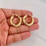 Candongas Mati 4.15g / 2.5cm Oro Amarillo 18K