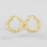 Candongas Kari Rayada 1.9g / 2.4cm Oro Amarillo 18K