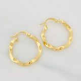 Candongas Kari Rayada 1.9g / 2.4cm Oro Amarillo 18K