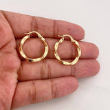 Candongas Kari Rayada 1.9g / 2.4cm Oro Amarillo 18K