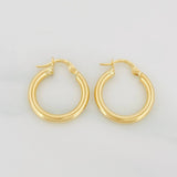 Candongas Aro Liso 2.15g / 2.2cm Oro Amarillo 18K