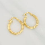 Candongas Aro Liso 2.15g / 2.2cm Oro Amarillo 18K