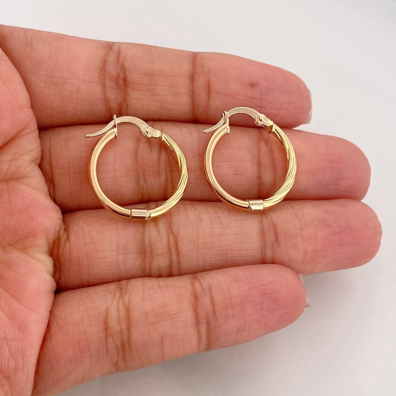 Candongas Adel 1.5g / 2.1cm Tres Oros 18K
