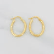 Candongas Lucero Ovaladas 1.45g / 2.2cm Oro Amarillo 18K