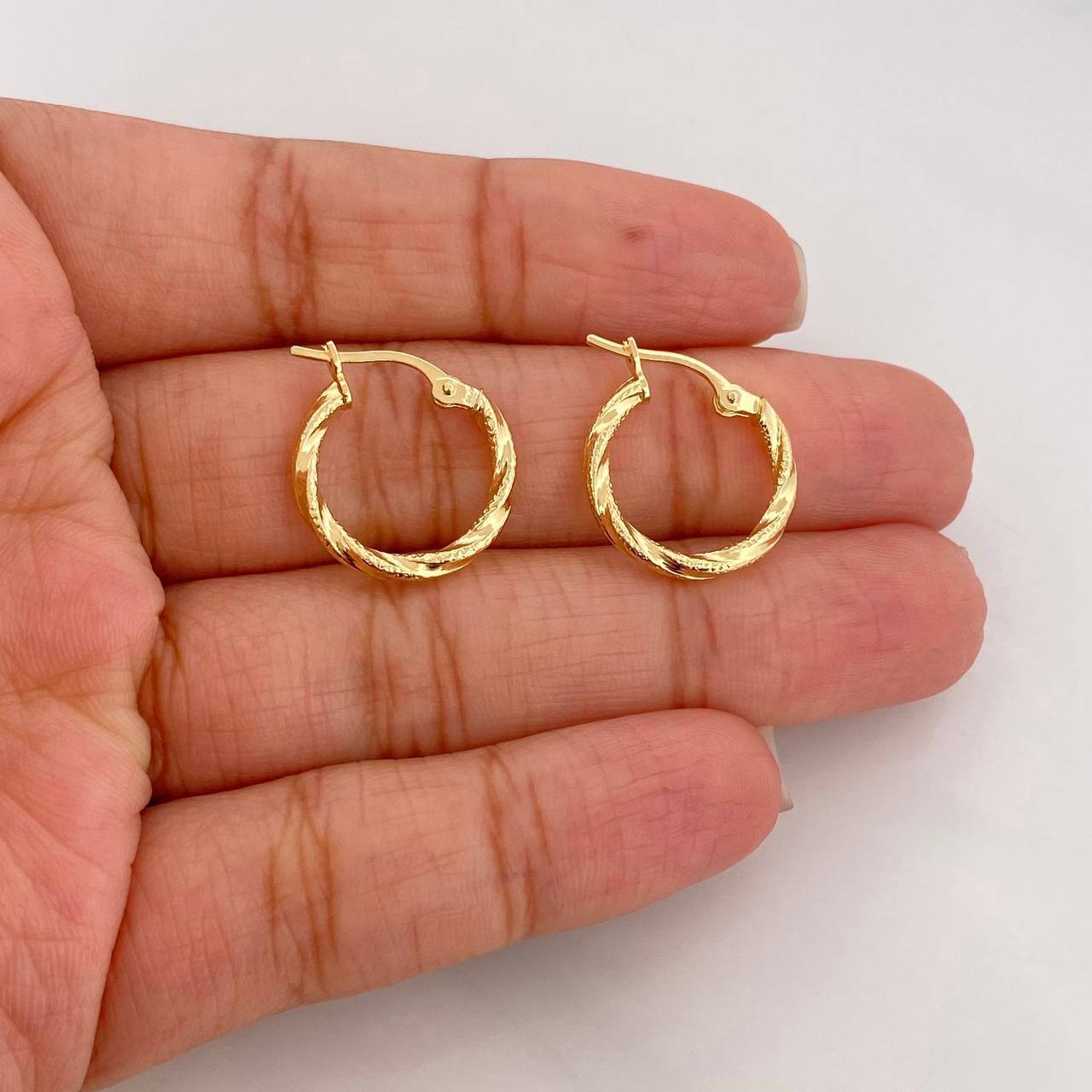 Candongas Gala 1.15g / 1.7cm Oro Amarillo 18K