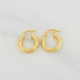 Candongas Carly 1.4g / 1.5cm Oro Amarillo 18K