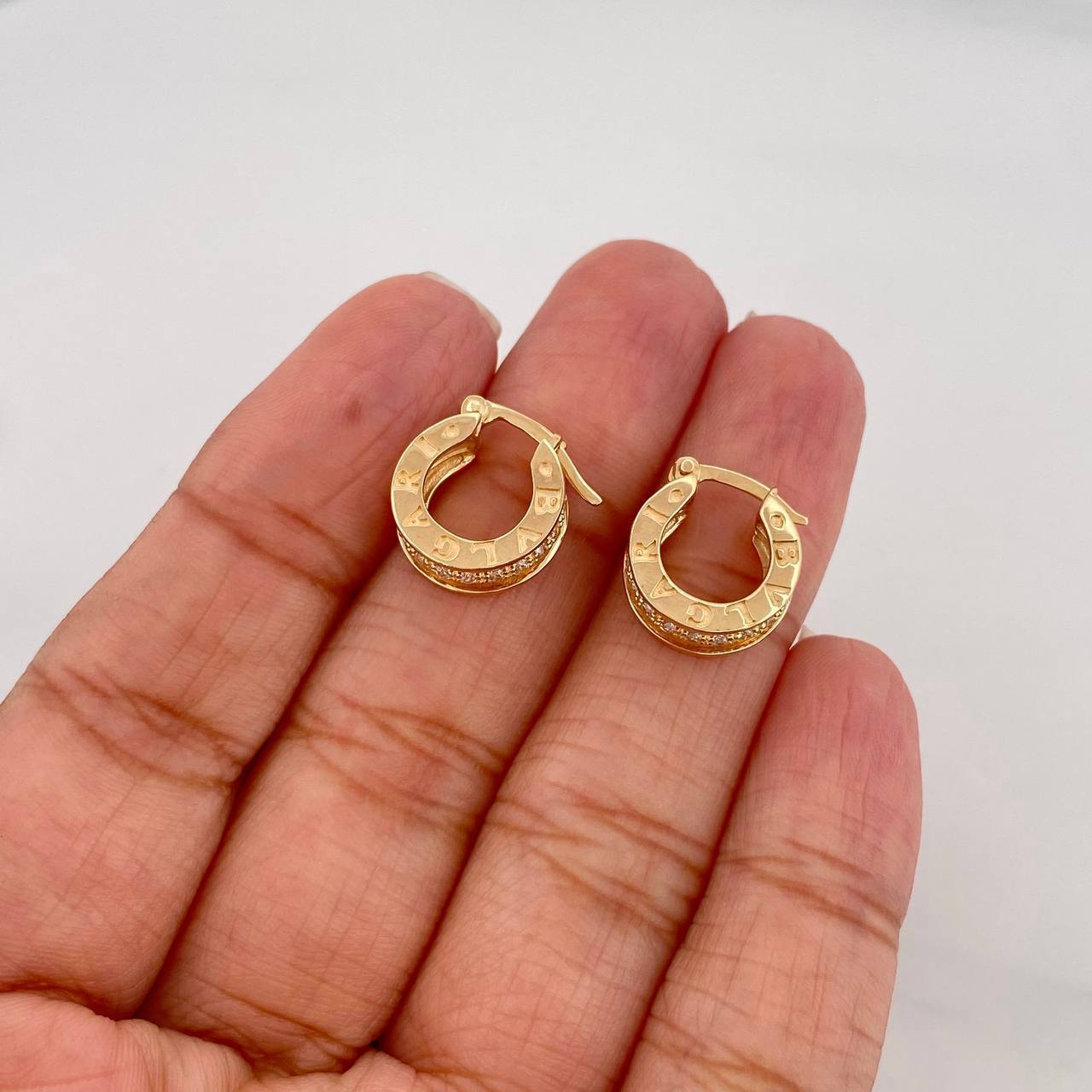 Candongas Bv 4.3g / 1.3cm Oro Amarillo 18K