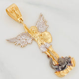Dije San Miguel Arcangel 9.6g / 5.1cm Tres Oros 18K
