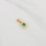 Dije Halo Circulo 1.15g / 1.5cm Oro Amarillo 18K