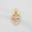 Dije Corazones 2.45g / 2.7cm Tres Oros 18K