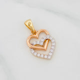 Dije Corazones 2.45g / 2.7cm Tres Oros 18K