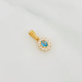 Dije Halo Circulo 1.2g / 1.5cm Oro Amarillo 18K
